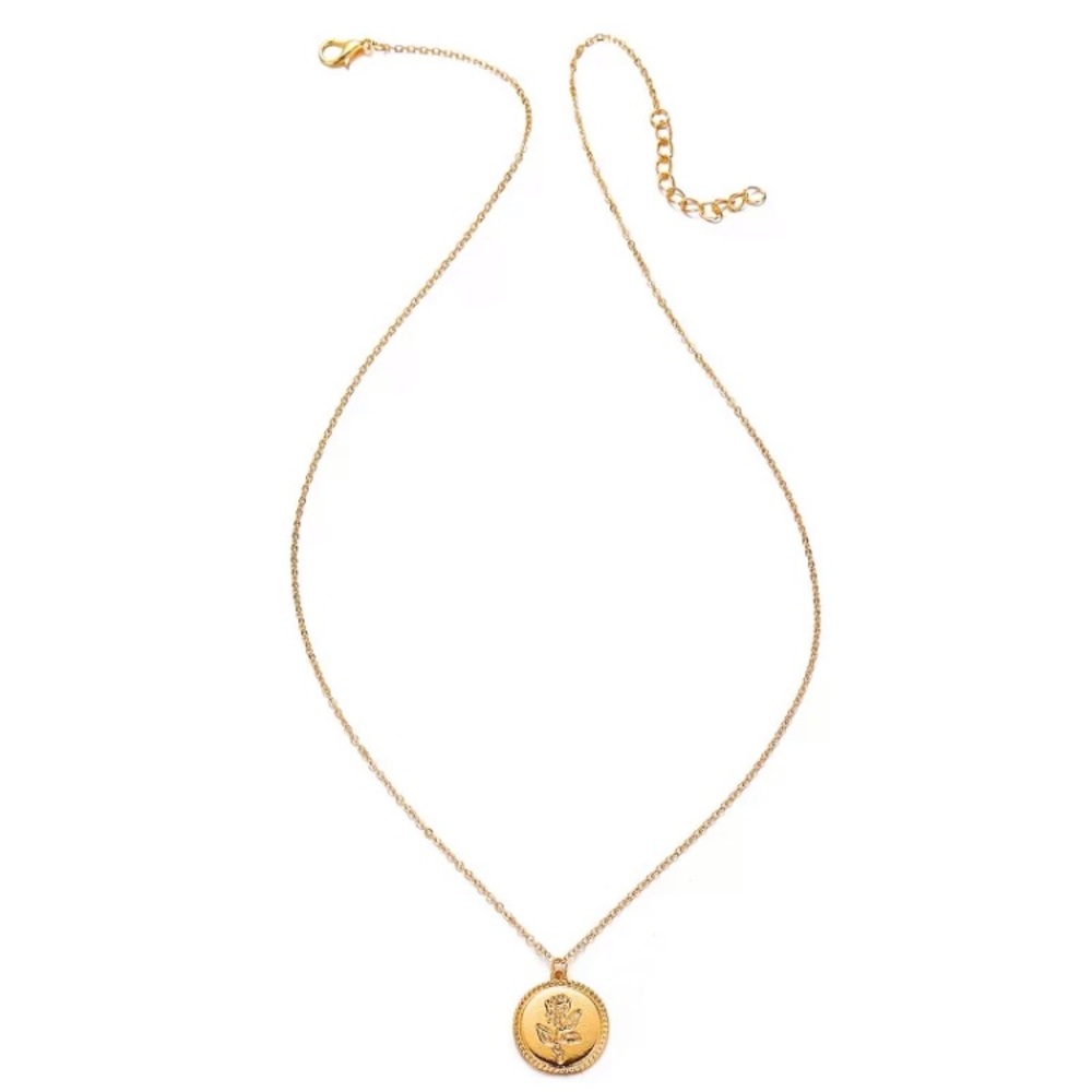 Vintage Gold Coin Pendant Necklaces - Picture 3 of 3